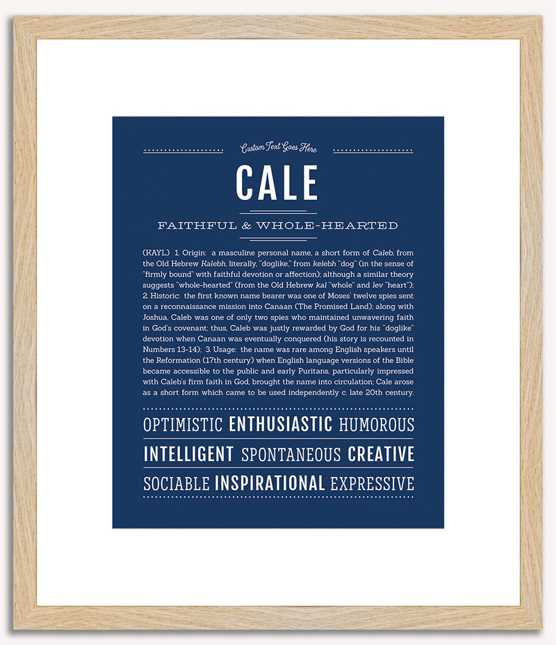 Cale | Name Art Print