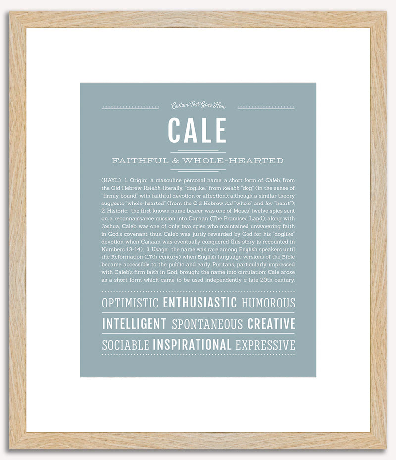 Cale | Name Art Print