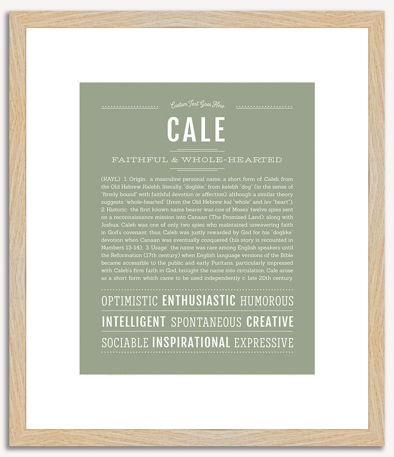 Cale | Name Art Print