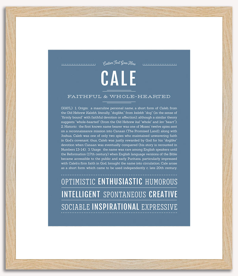 Cale | Name Art Print