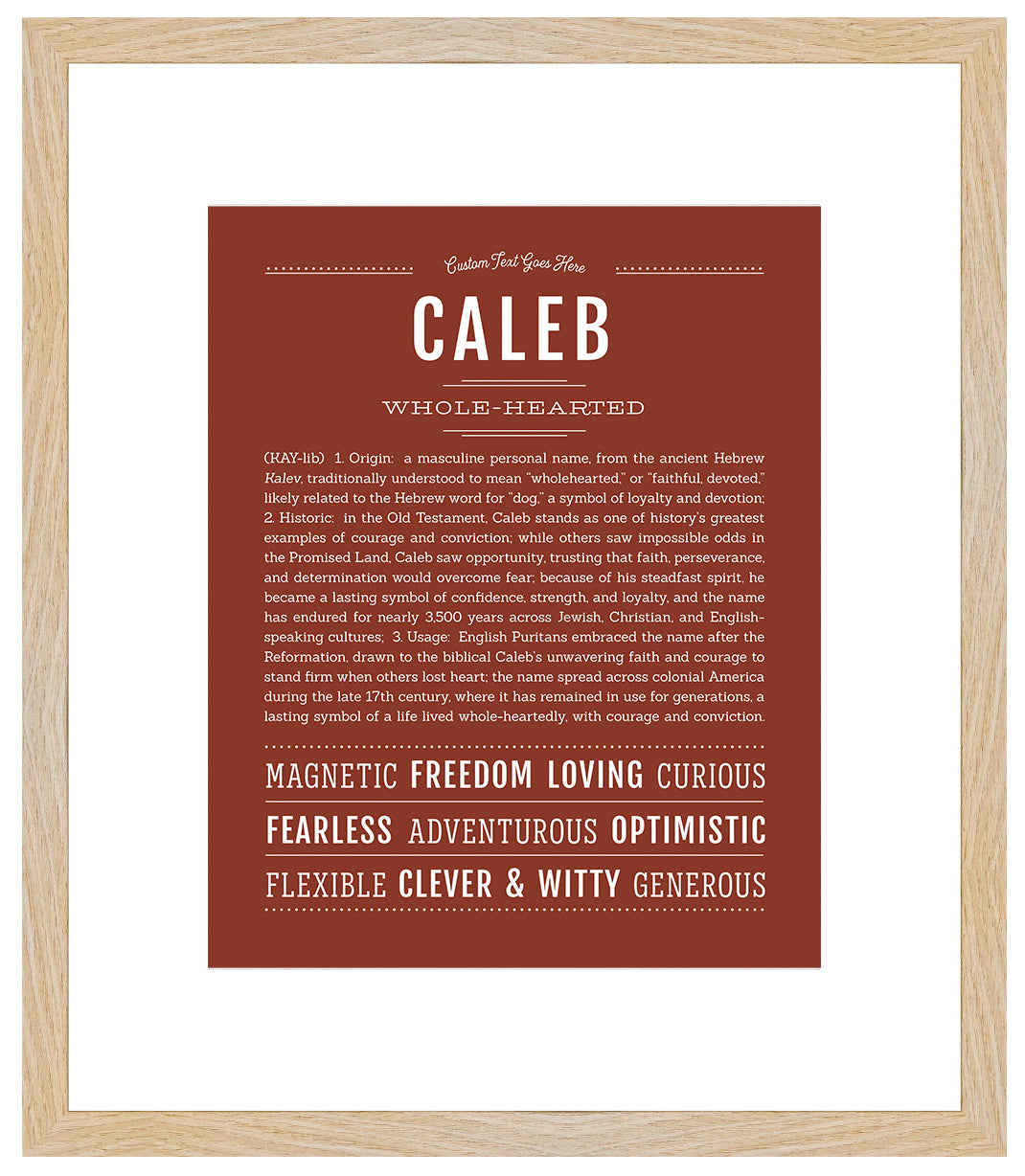 Caleb | Name Art Print