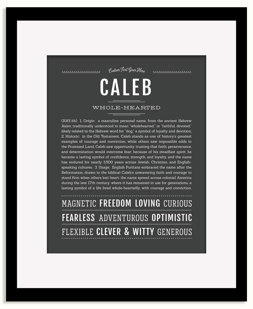Frame Options | Charcoal Gray | Maple Frame, Matted