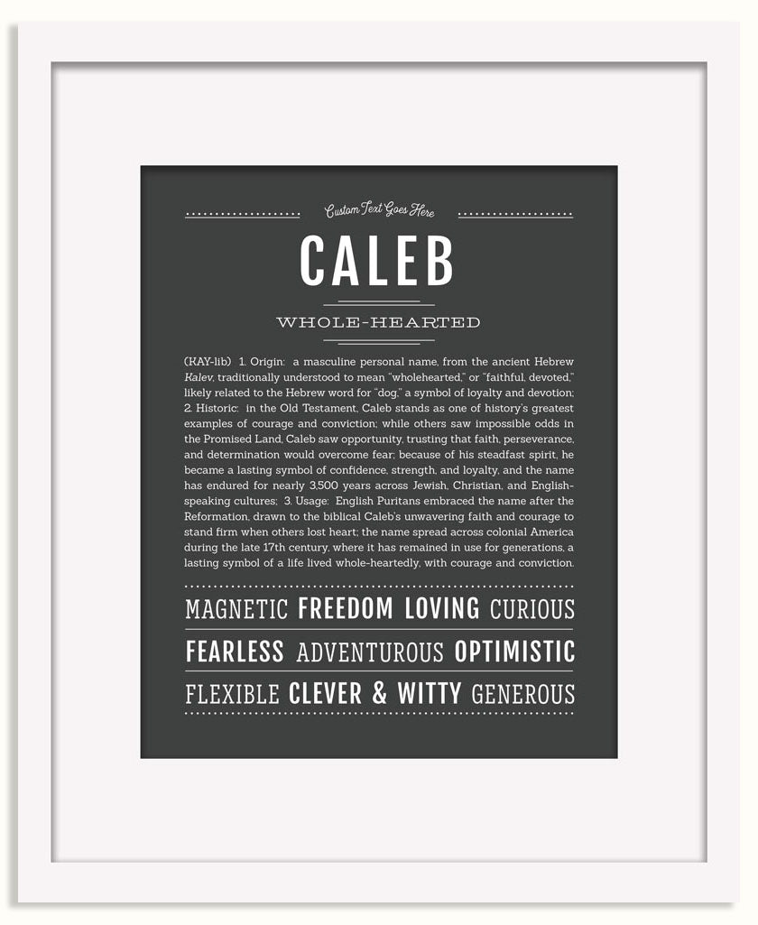 Frame Options | Charcoal Gray | Black Frame, Matted