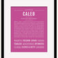 Frame Options | Dark Pink | Maple Frame, Matted