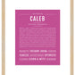 Caleb | Name Art Print