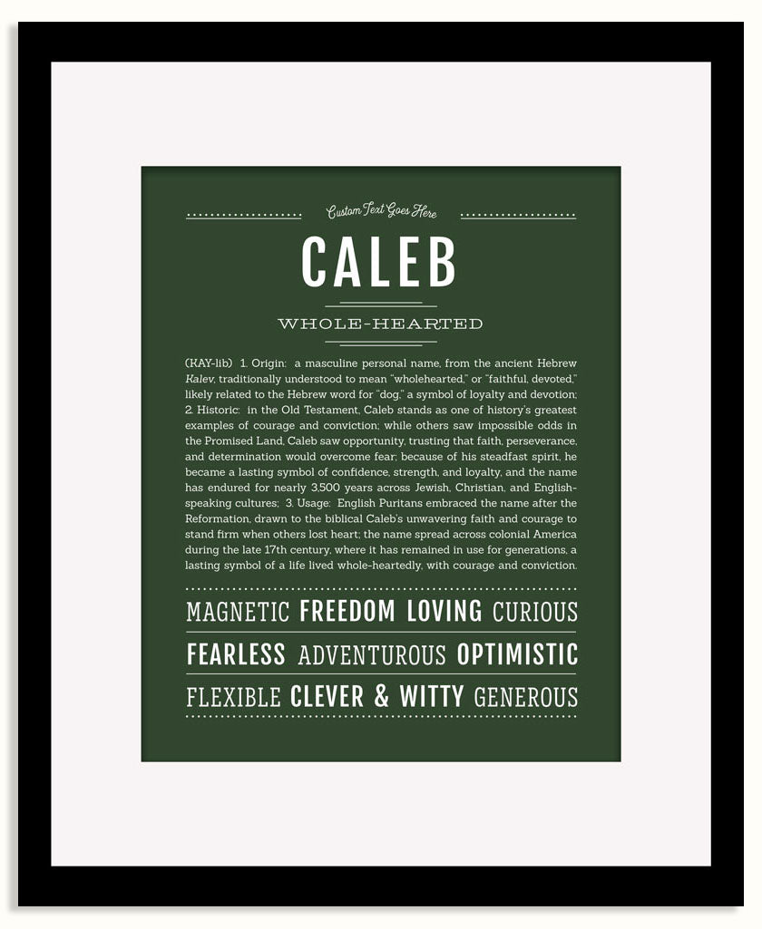 Frame Options | Deep Forest | Maple Frame, Matted
