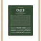 Caleb | Name Art Print