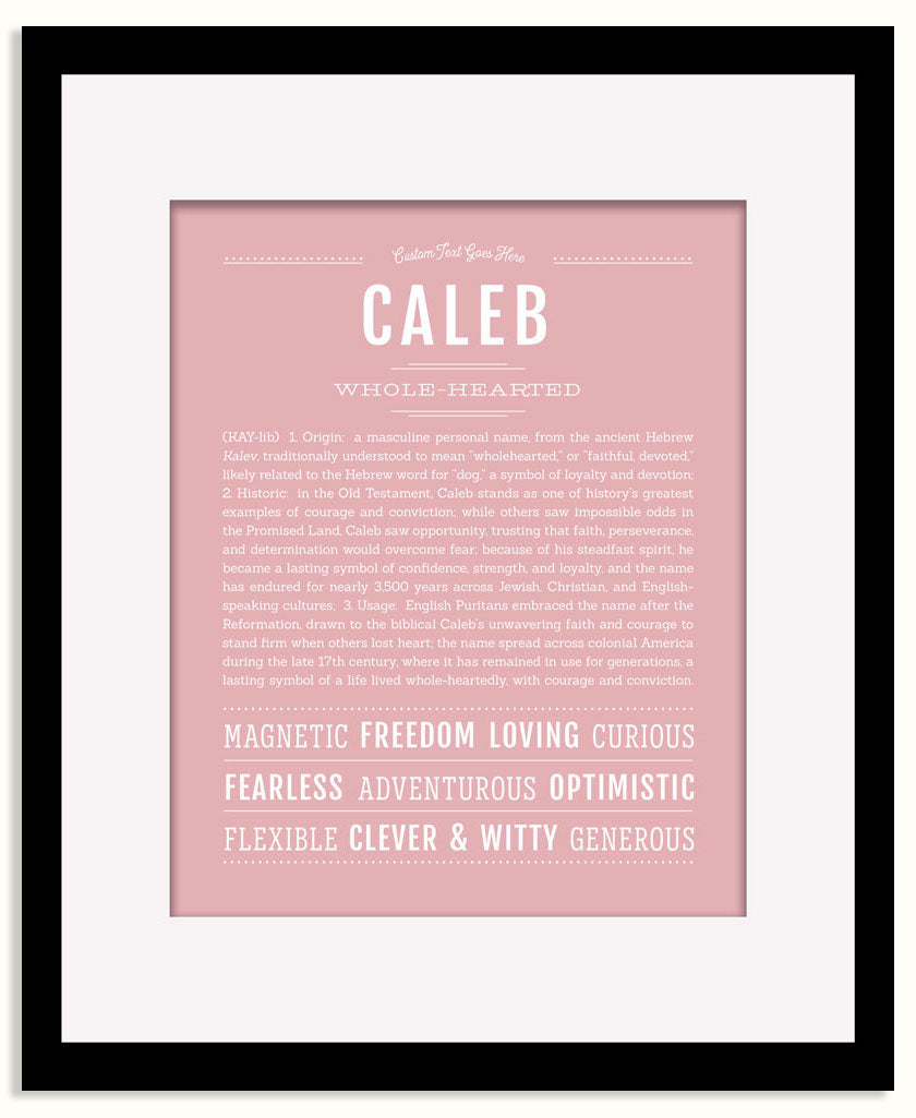 Frame Options | Dusty Rose | Maple Frame, Matted