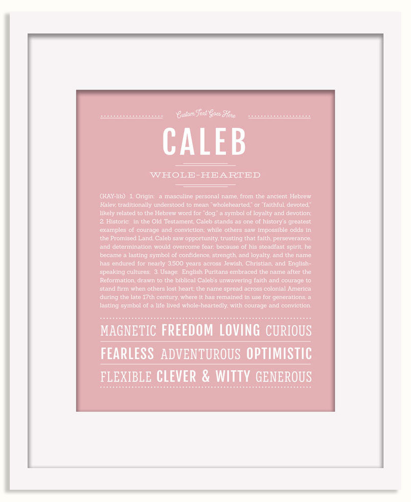 Frame Options | Dusty Rose | Black Frame, Matted