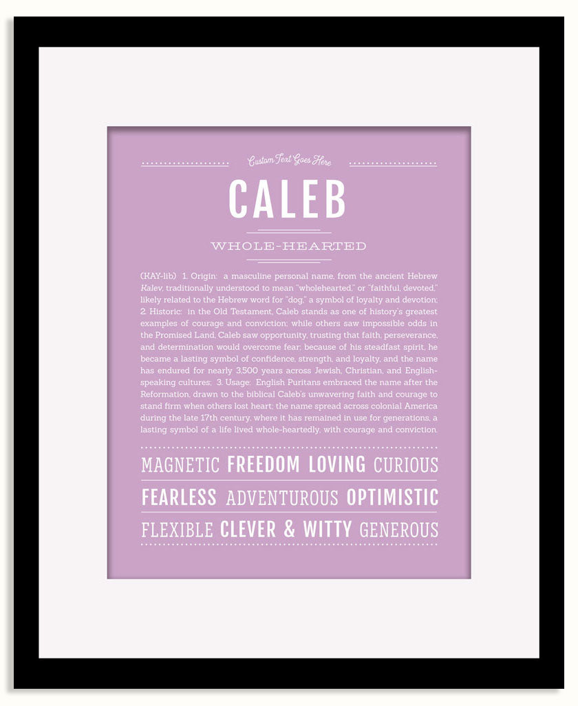 Frame Options | Lilac | Maple Frame, Matted