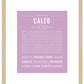 Caleb | Name Art Print