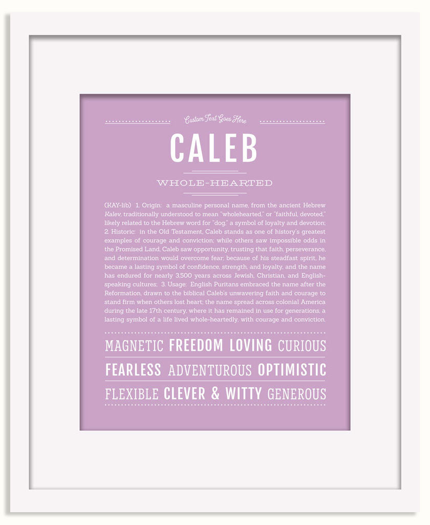 Frame Options | Lilac | Black Frame, Matted