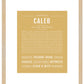 Caleb | Name Art Print