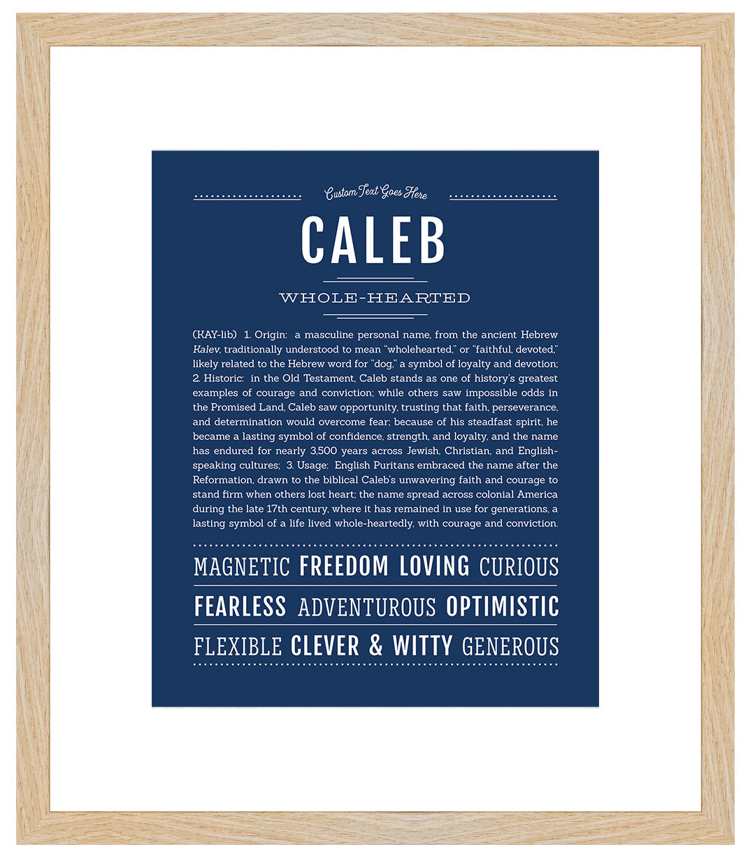 Caleb | Name Art Print