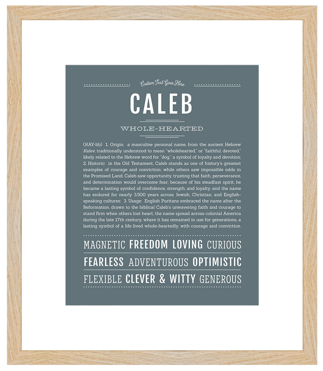 Caleb | Name Art Print