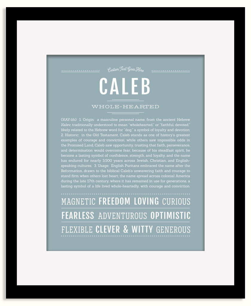 Frame Options | Powder Blue | Maple Frame, Matted