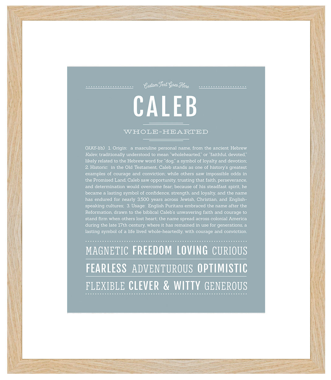Caleb | Name Art Print