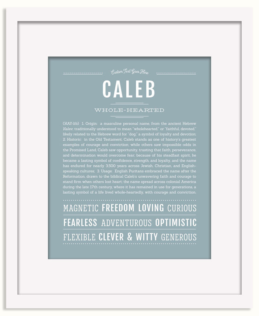 Frame Options | Powder Blue | Black Frame, Matted