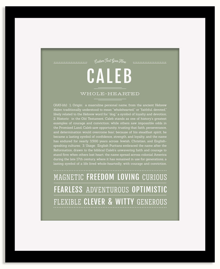 Frame Options | Sage | Maple Frame, Matted