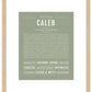 Caleb | Name Art Print