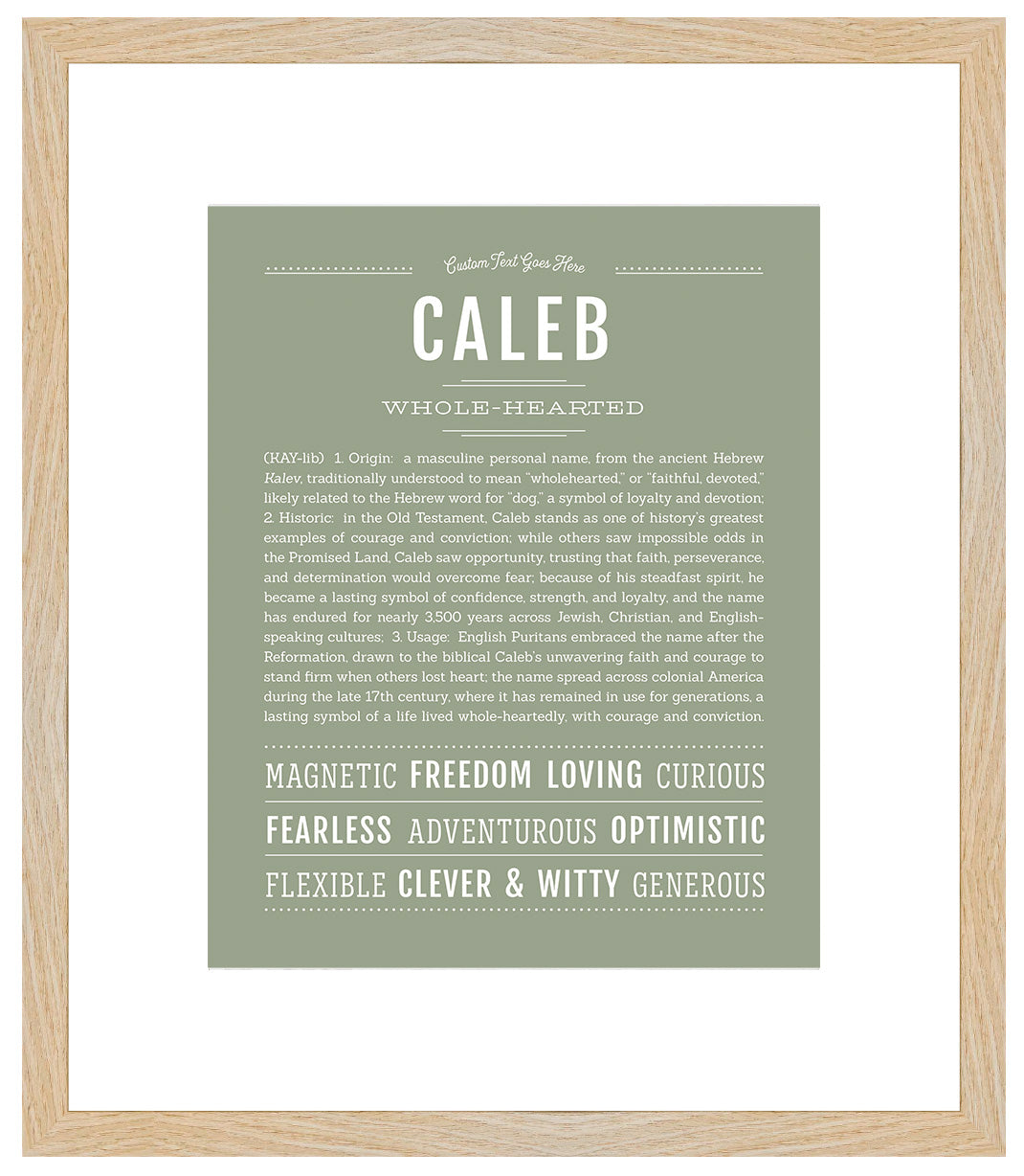 Caleb | Name Art Print