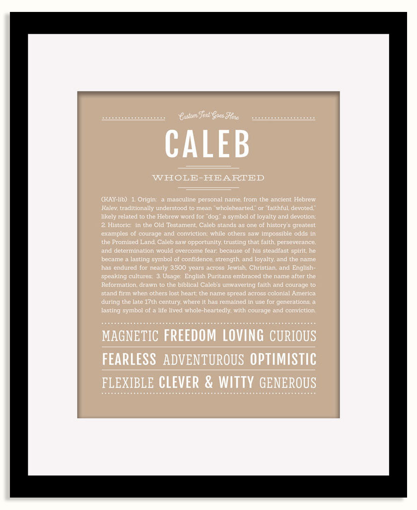 Frame Options | Tan | Maple Frame, Matted