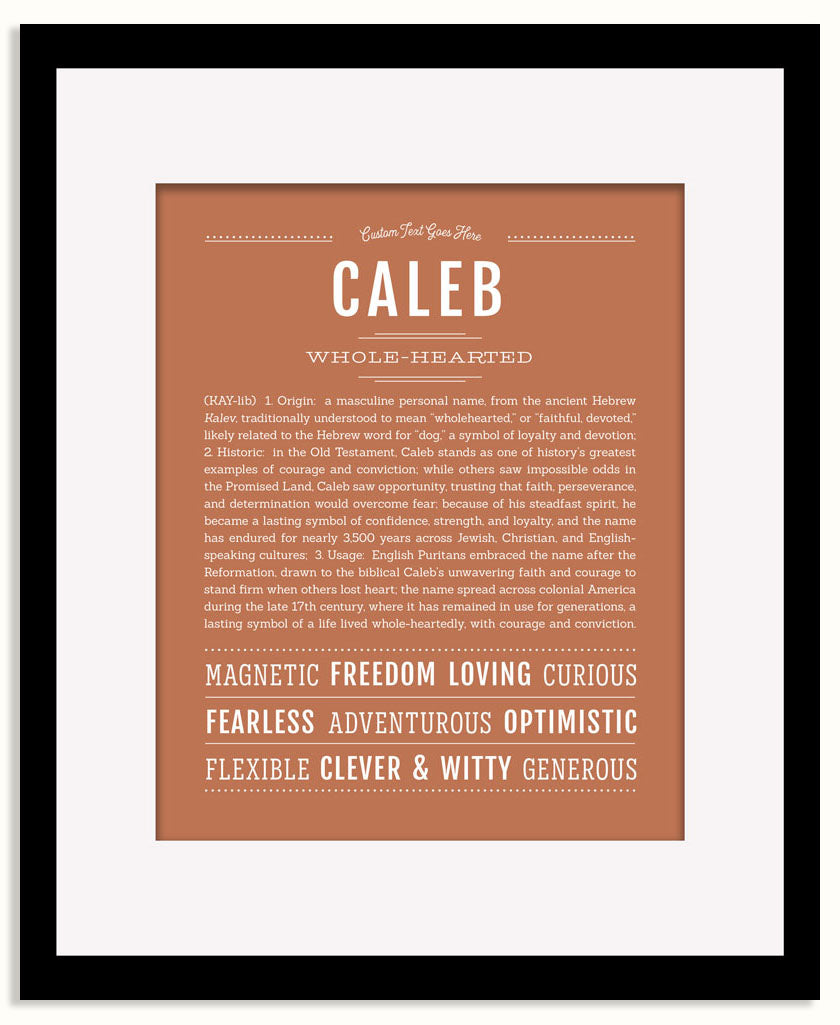 Frame Options | Terra Cotta | Maple Frame, Matted