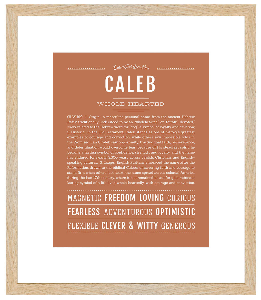 Caleb | Name Art Print