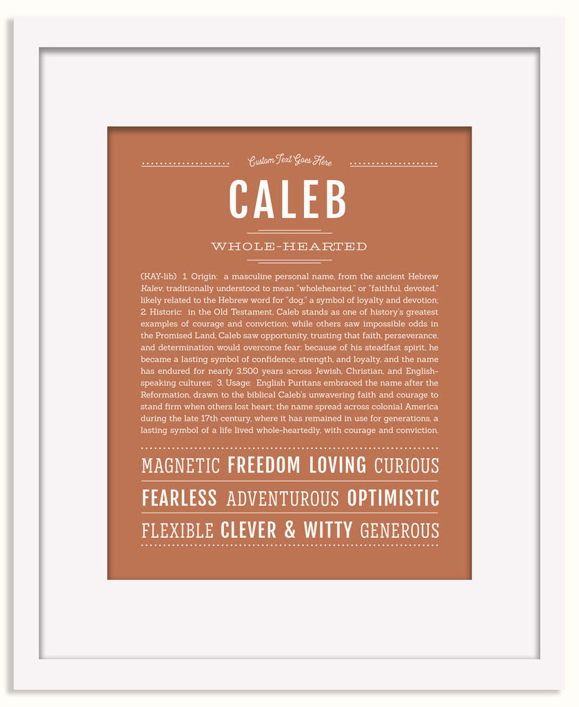 Frame Options | Terra Cotta | Black Frame, Matted