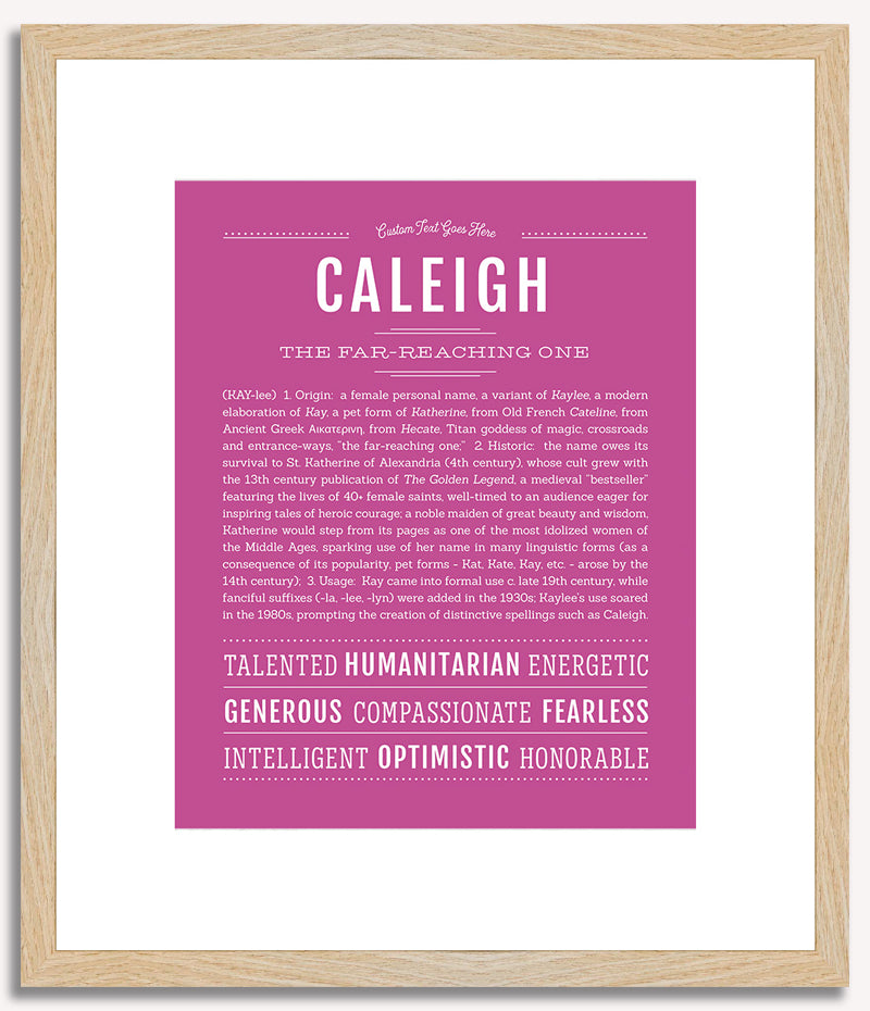 Caleigh | Name Art Print