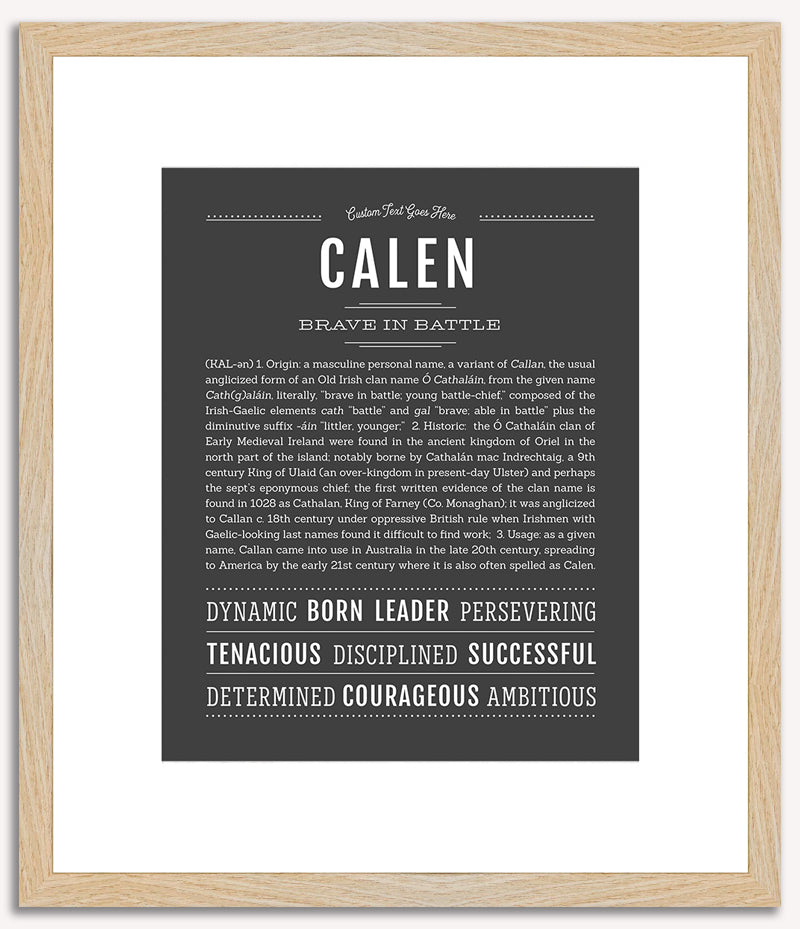 Calen | Name Art Print