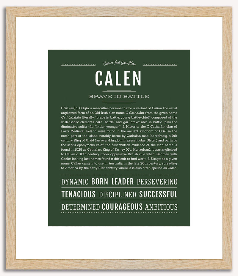 Calen | Name Art Print