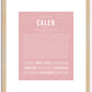 Calen | Name Art Print