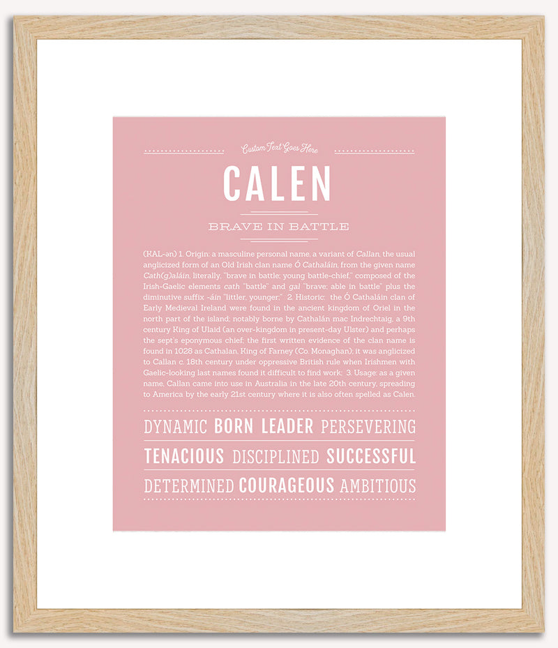 Calen | Name Art Print