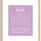 Calen | Name Art Print