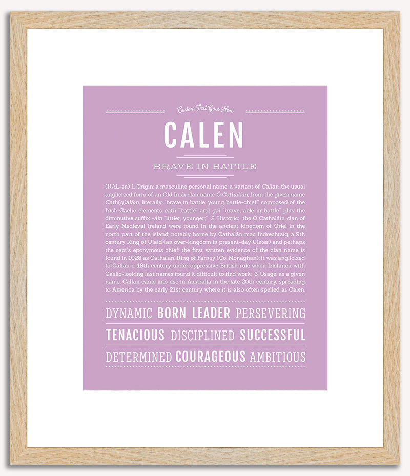 Calen | Name Art Print