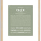 Calen | Name Art Print