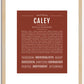 Caley | Name Art Print