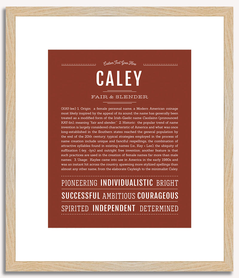 Caley | Name Art Print