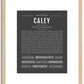 Caley | Name Art Print