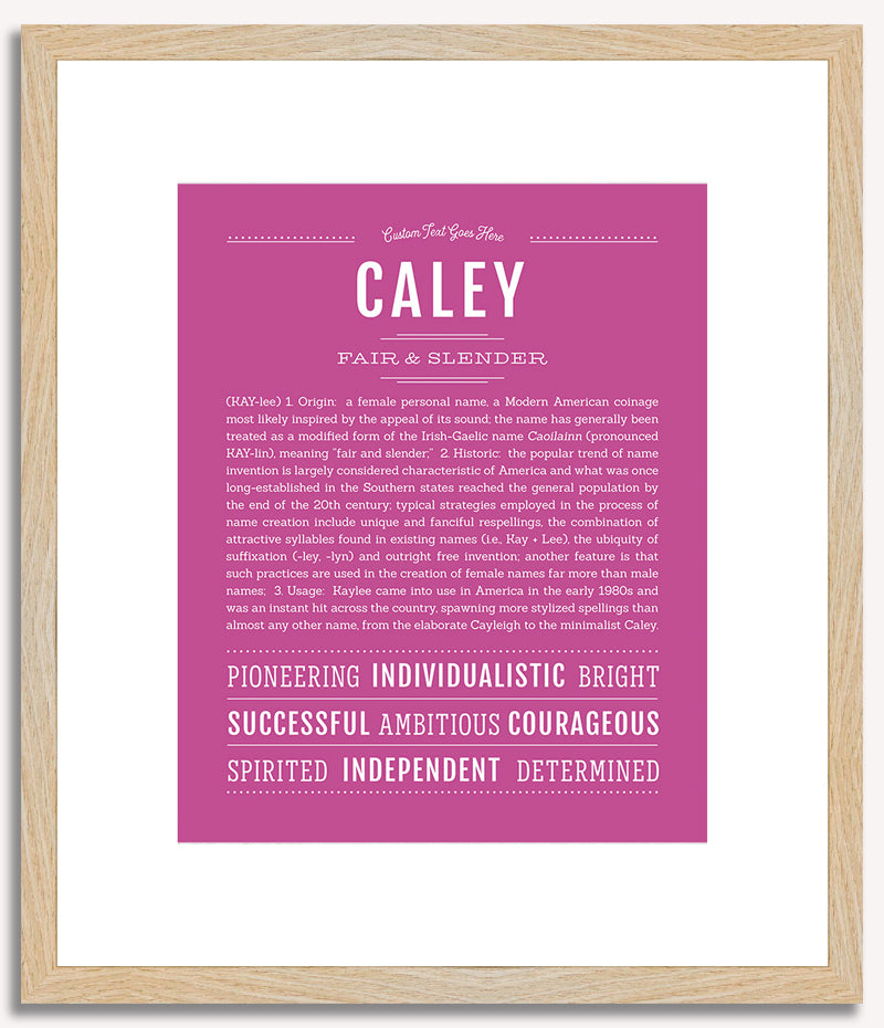 Caley | Name Art Print