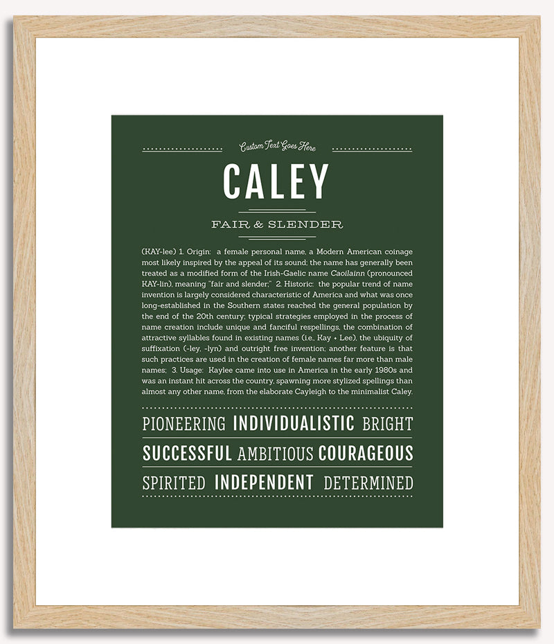 Caley | Name Art Print