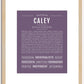 Caley | Name Art Print