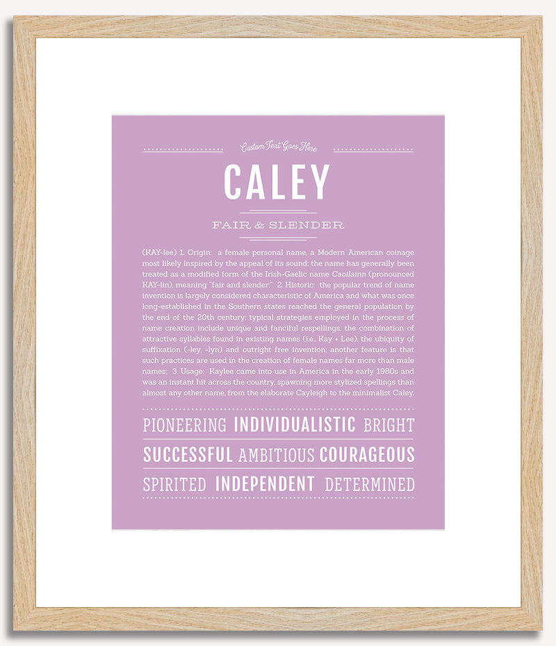 Caley | Name Art Print