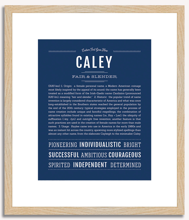 Caley | Name Art Print