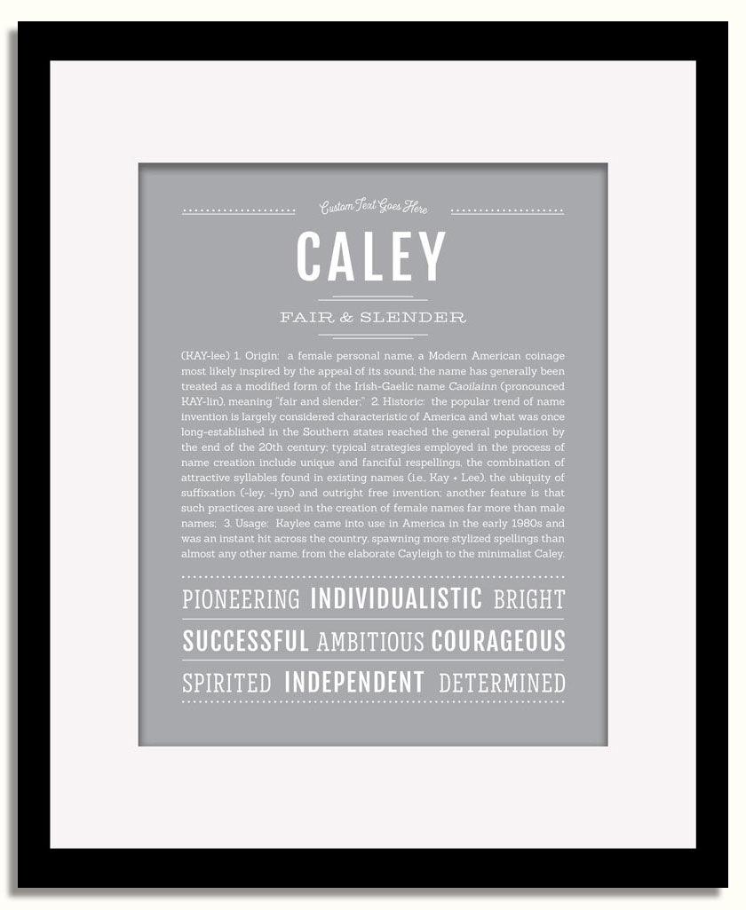 Frame Options | Sage | Black Frame, Matted