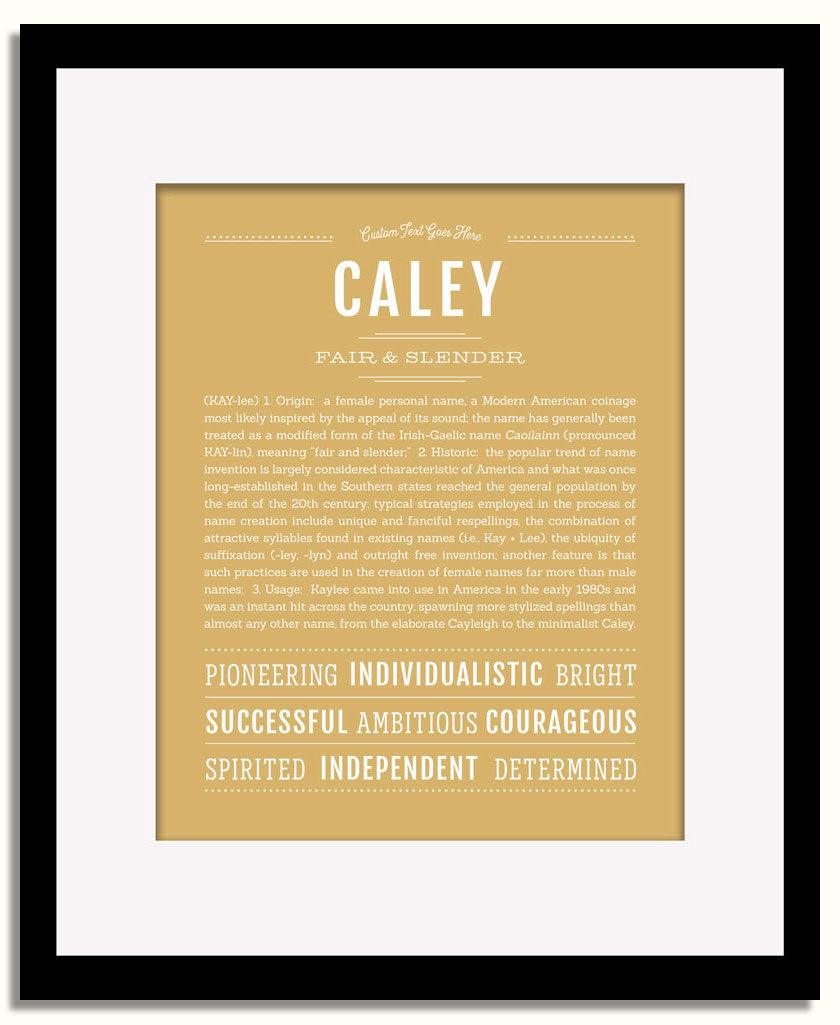 Frame Options | Matte Gold | Black Frame, Matted