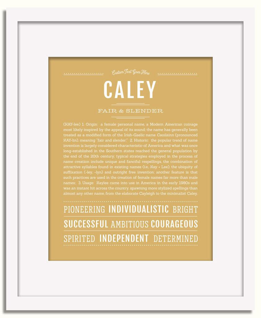 Frame Options | Matte Gold | White Frame, Matted