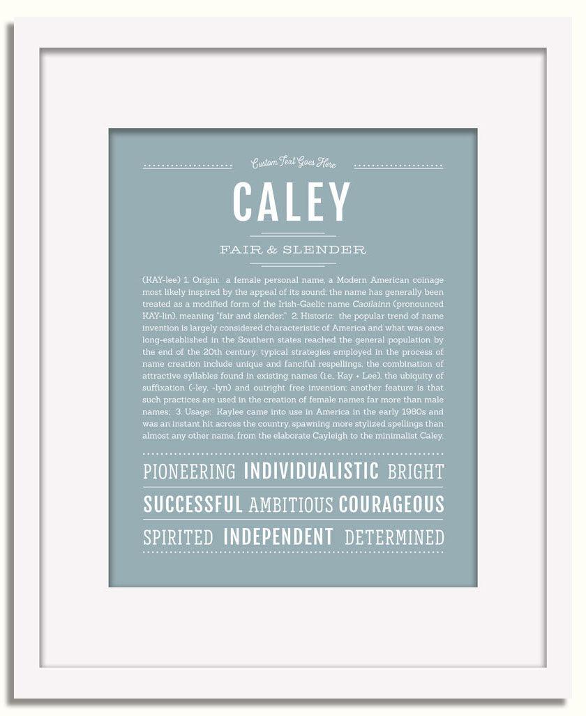 Frame Options | Powder Blue | White Frame, Matted