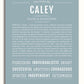 Caley | Name Art Print – Name Stories